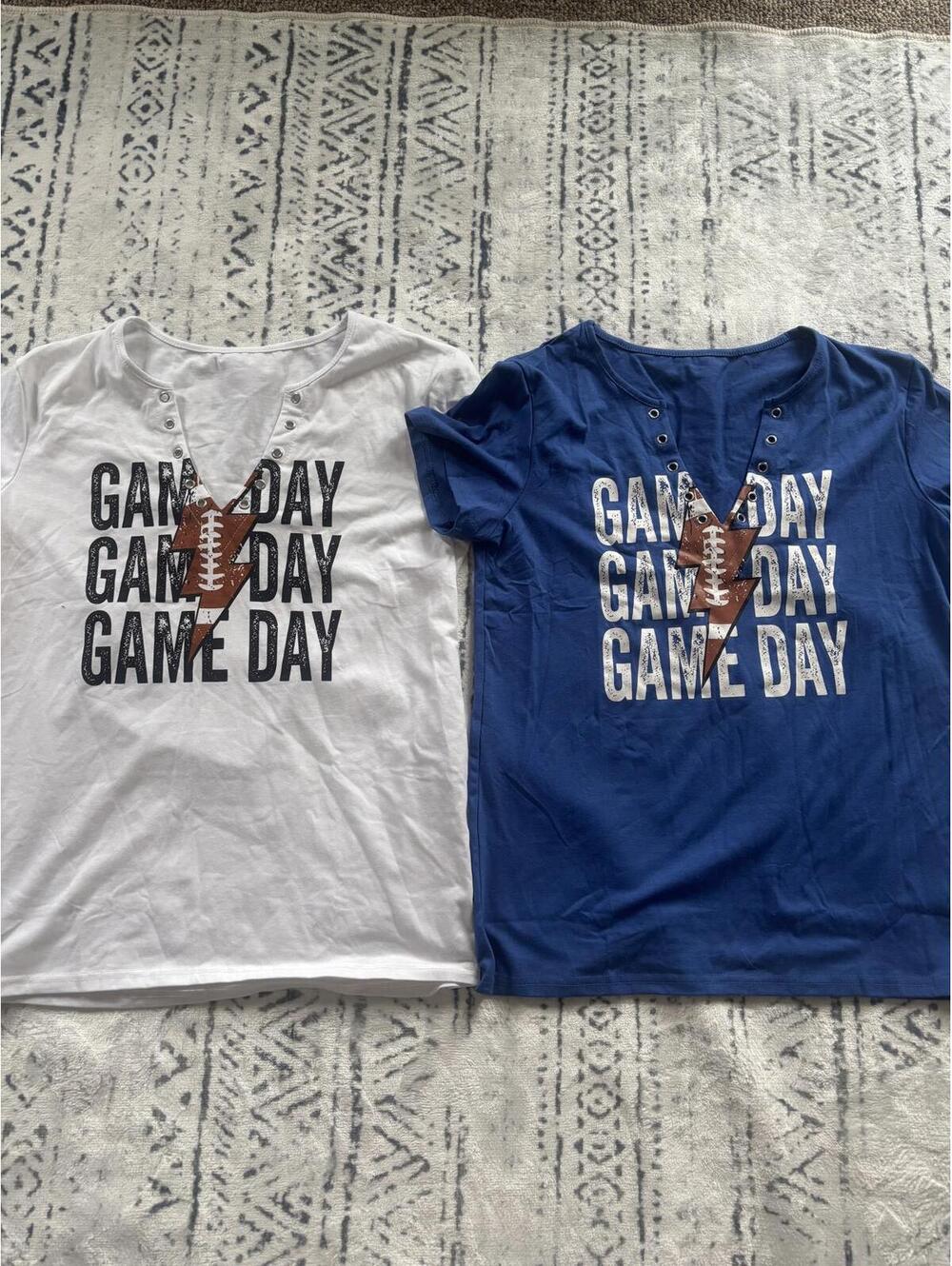 Set of 6 Casual Graphic Football-Themed Shirts and Sweatshirts Size -M